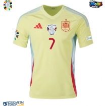 Moški Nogometni dresi Španija Alvaro Morata #7 Gostujoči EP 2024 Kratek Rokav